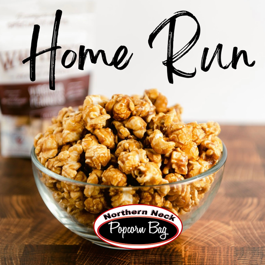 Home Run Popcorn made with Whitley's Peanuts