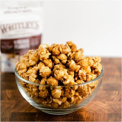 Home Run made with Whitley's Peanuts Northern Neck Popcorn 
