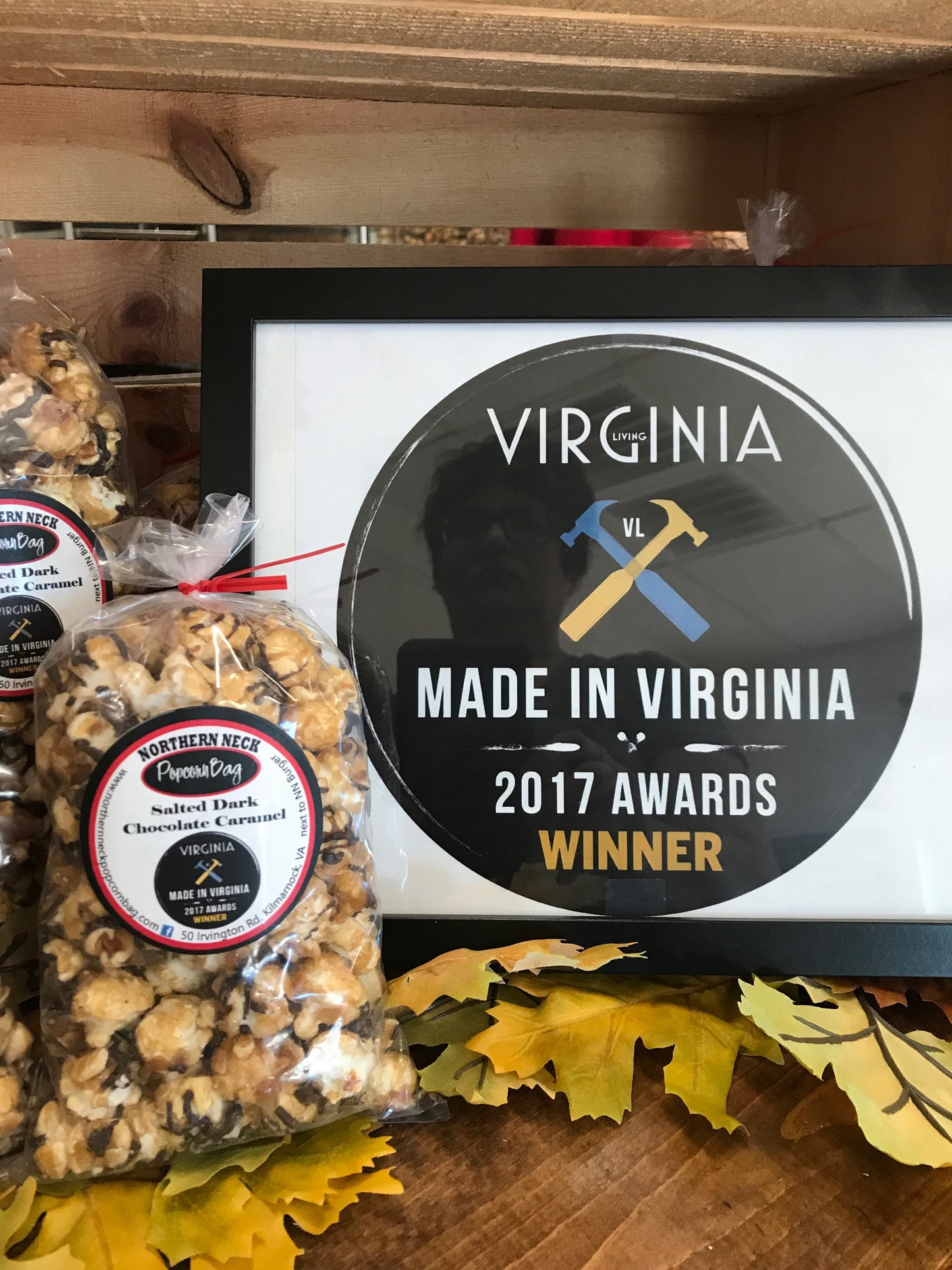 Salted Dark Chocolate Caramel Northern Neck Popcorn