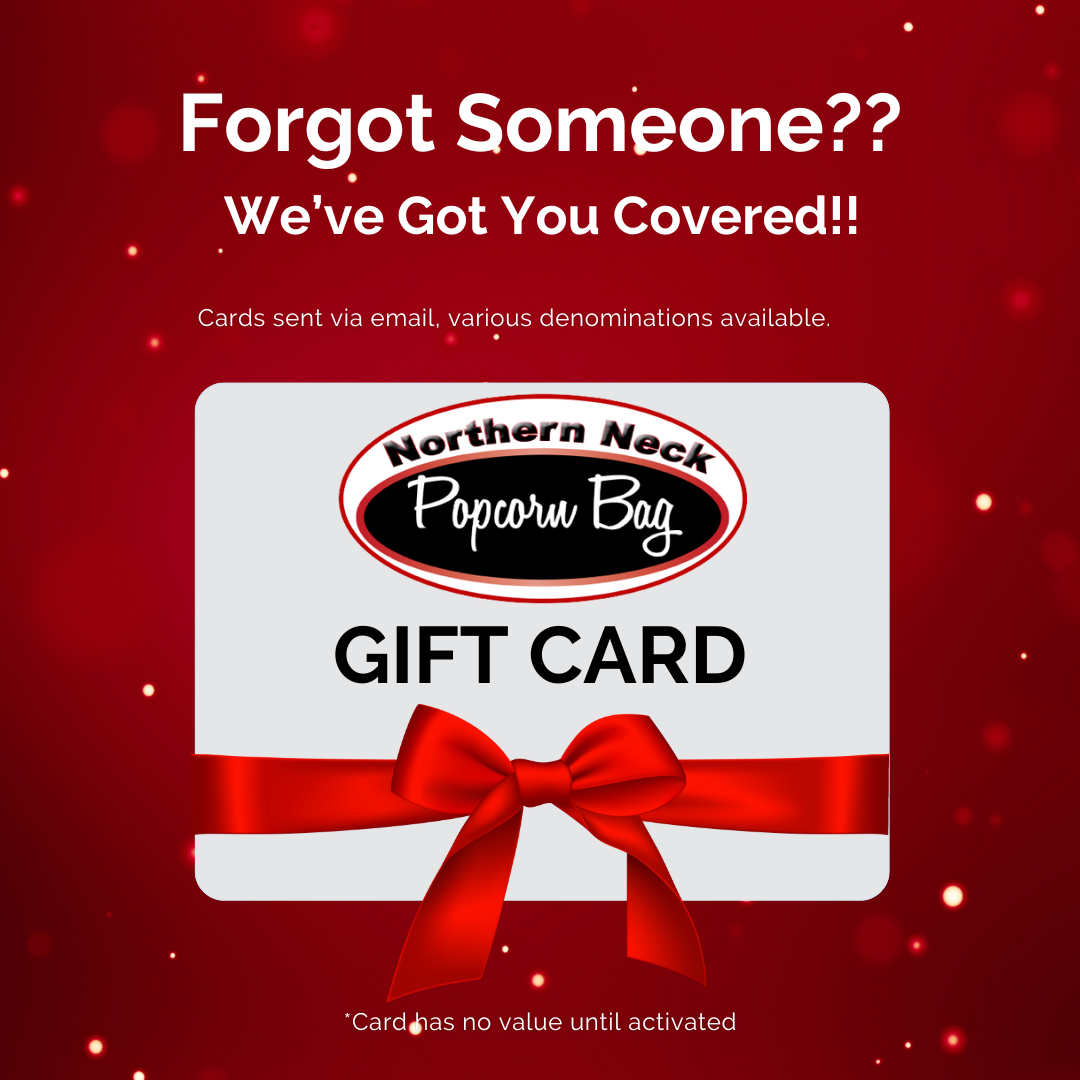 Northern Neck Popcorn Bag Digital Gift Card - $15, $25, $50, $75, or $100