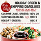 Northern Neck Popcorn Bag holiday order and shipping deadlines