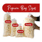 Northern Neck Popcorn Bag sizes: Snack, Small, Junior and Family bags compared