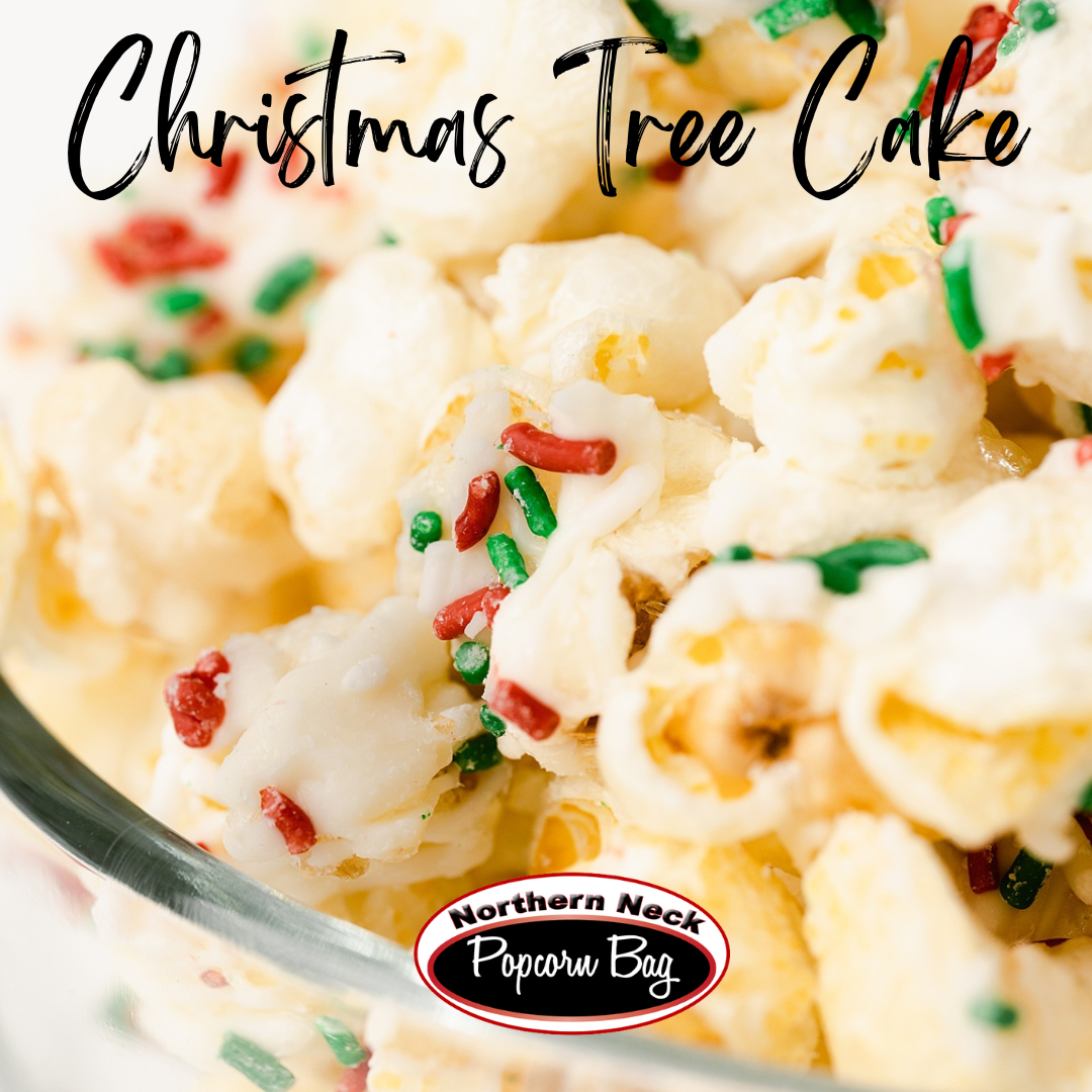Christmas Tree Cake Popcorn