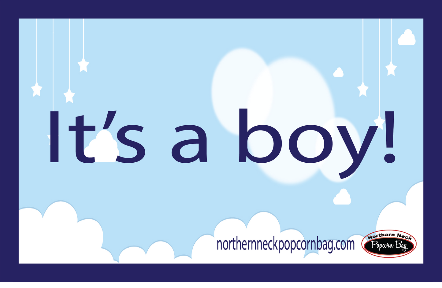 IT's A BOY Popcorn Gift Box