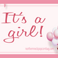 IT'S A GIRL Popcorn Gift Box