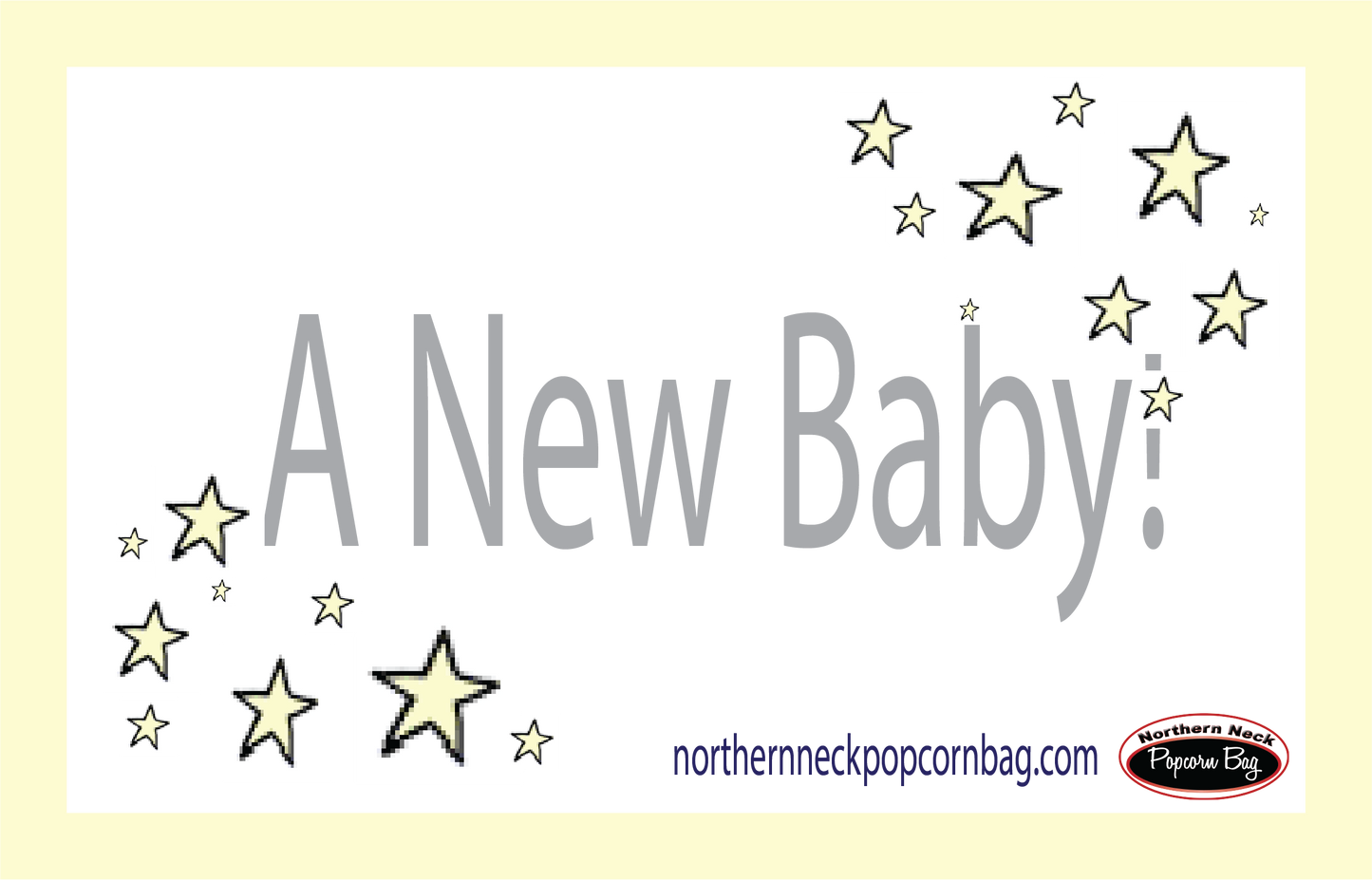 NEW BABY Popcorn Gift Box