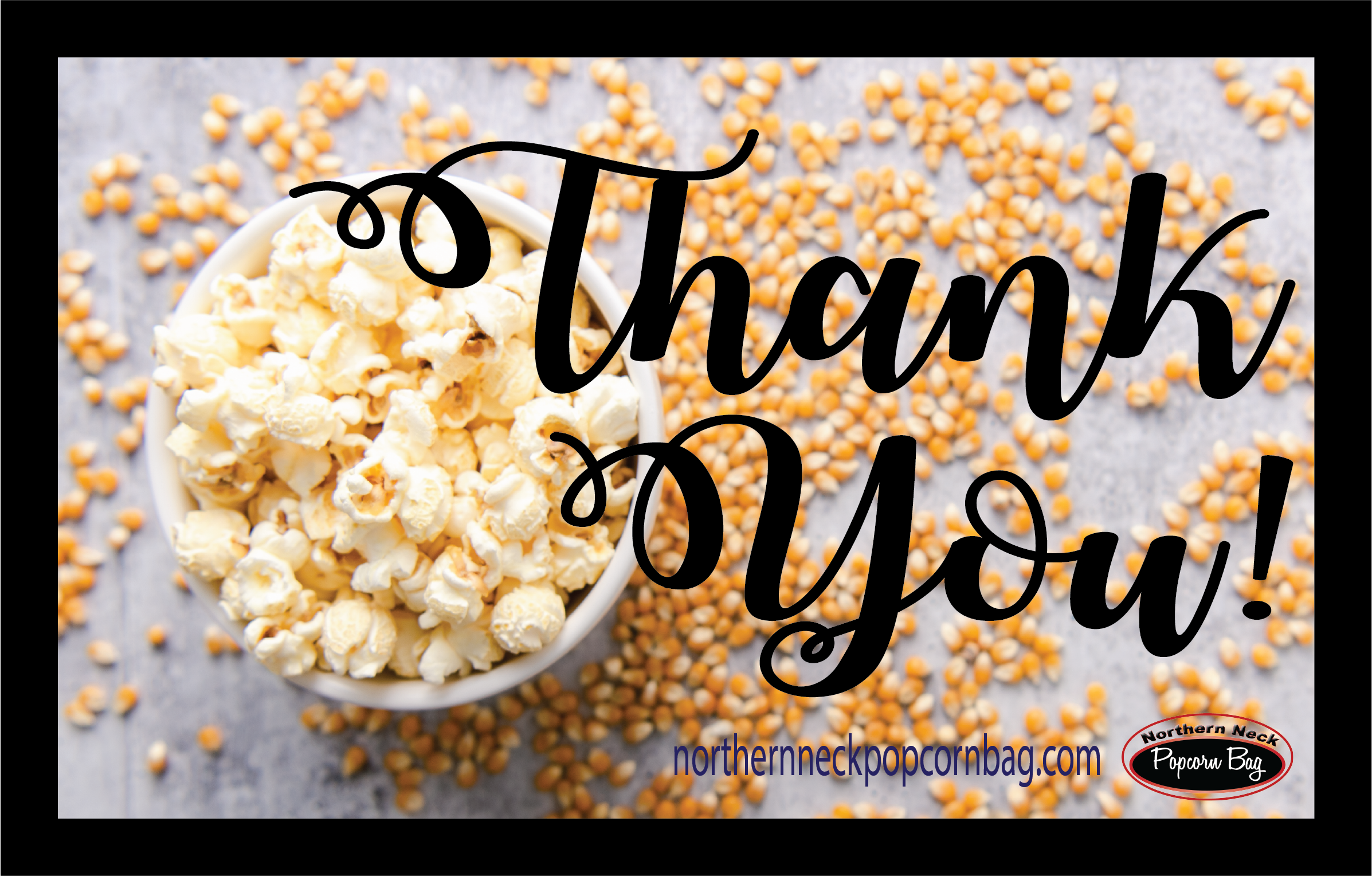 THANK YOU Popcorn Box - Northern Neck Popcorn Bag