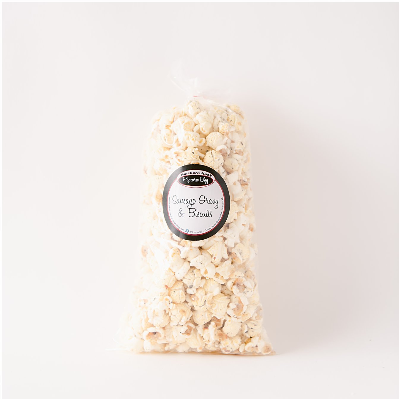 Sausage Gravy & Biscuits Northern Neck Popcorn 